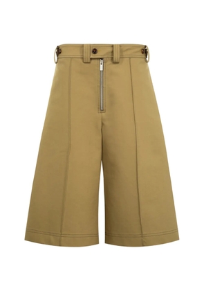 Christopher John Rogers zip-detail wide-leg shorts - Neutrals