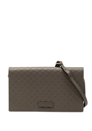 Gucci Pre-Owned 2000-2015 Microguccissima Wallet on Strap crossbody bag - Grey
