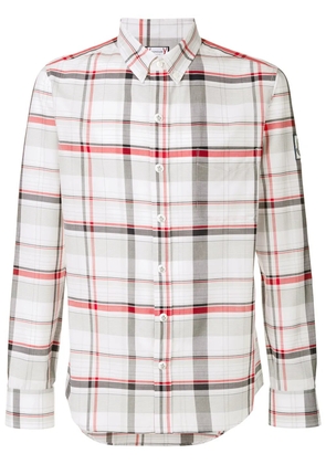 Moncler plaid fitted shirt - White
