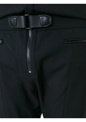 Juun.J zip-detail straight-leg trousers - Black
