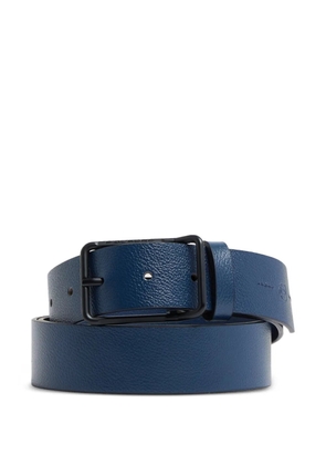 PIQUADRO Russel prong-buckle leather belt - Blue