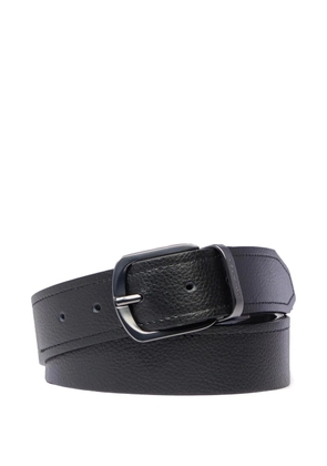 PIQUADRO grained leather belt - Black