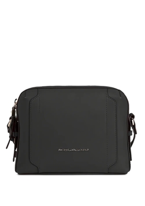 PIQUADRO logo-plaque camera bag - Black