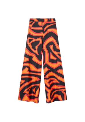 PUCCI Labirinto-print silk palazzo pants - Black