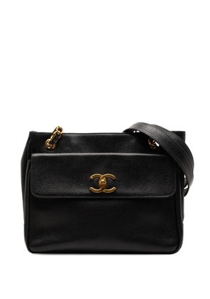 CHANEL Pre-Owned 1994-1996 CC Caviar Front Pocket shoulder bag - Black