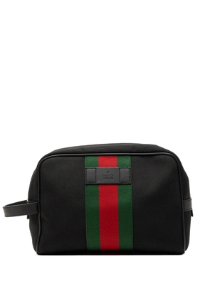 Gucci Pre-Owned 2016-2026 Techno Canvas Web clutch bag - Black