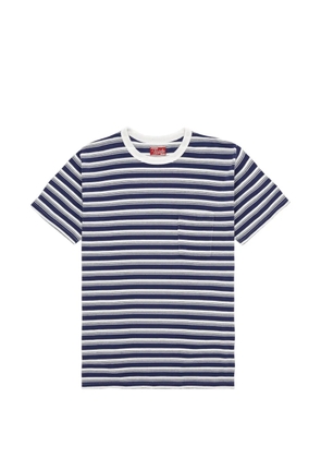Fortela Yakut striped patch-pocket T-shirt - Blue
