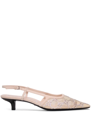 Gucci GG 35mm slingback pumps - Neutrals