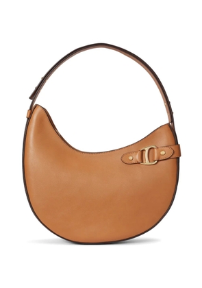 Lauren Ralph Lauren large Tasha D-ring leather shoulder bag - Brown