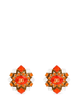 Dolce & Gabbana clip earrings with rhinestones - Gold