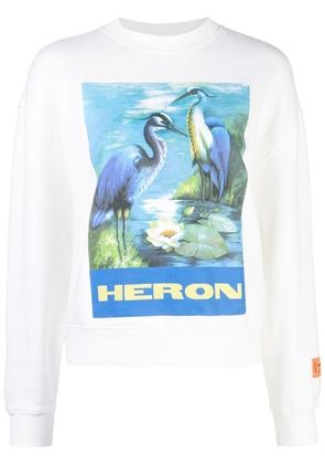 Heron Preston graphic print Heron sweatshirt - White