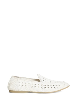 Dolce & Gabbana slippers in woven fabric - White
