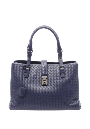 Bottega Veneta Pre-Owned 2012-2026 Small Nappa Intrecciato Roma satchel - Blue