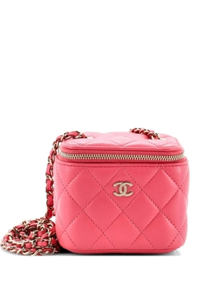 CHANEL Pre-Owned Classic Vanity Case with Chain Quilted Lambskin Mini crossbody bag - Pink