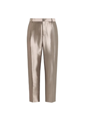 Dolce & Gabbana silk shantung trousers - Gold
