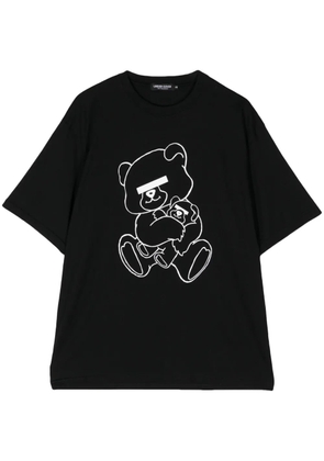 Undercover bear-print cotton T-shirt - Black
