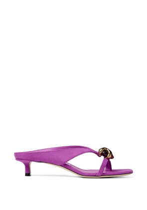 Jimmy Choo 35mm Emeri Stone thong heeled mules - Purple