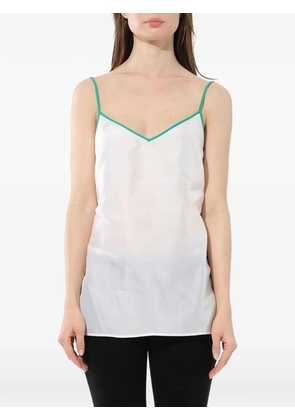 PUCCI contrast-trim sleeveless top - White