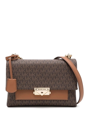Michael Michael Kors monogram-pattern shoulder bag - Brown