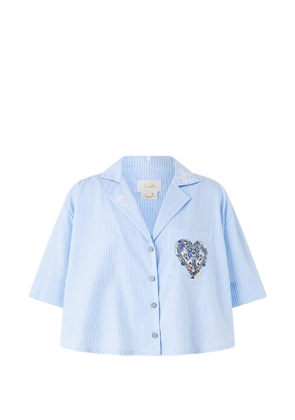 Camilla Ottoman Opulence short-sleeves shirt - Blue