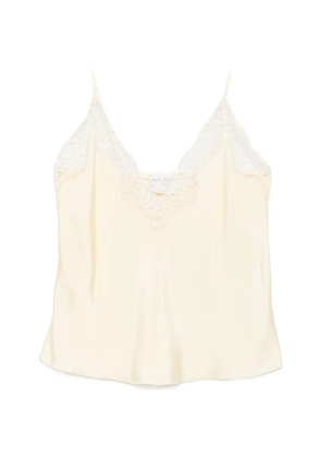 Forte Forte lace-trim blouse - Yellow