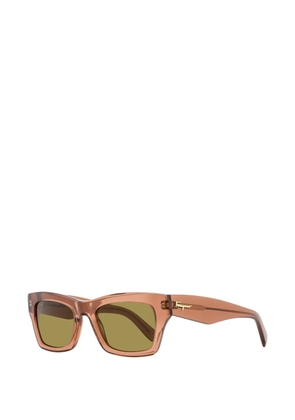Ferragamo Eyewear rectangle-frame sunglasses - Orange