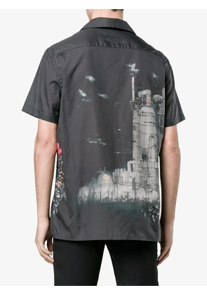Lanvin printed bowling shirt - Black