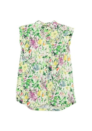 JNBY floral-print sleeveless blouse - White