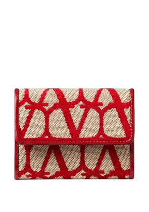 Valentino Garavani Toile Iconographe card holder - Neutrals
