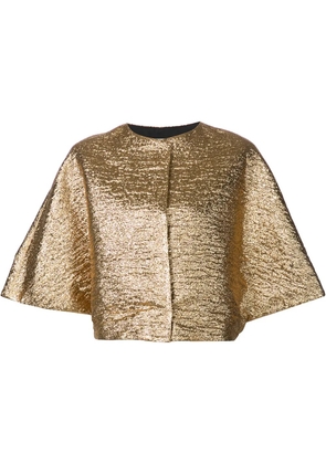 Lanvin wide sleeve metallic top