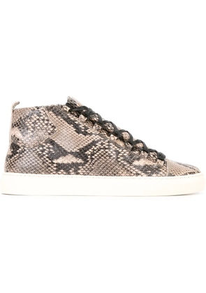 Balenciaga snakeskin effect sneakers - Brown