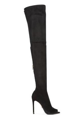 Balmain open-toe knee boots - Black