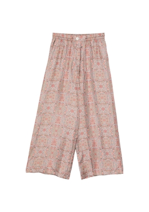 Pierre-Louis Mascia paisley-print palazzo pants - Orange