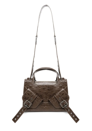 BIASIA leather shoulder bag - Brown