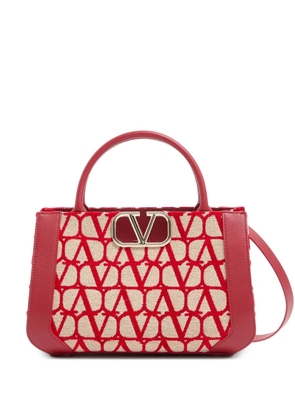Valentino Garavani small VLogo Signature Toile Iconographe handbag - Red