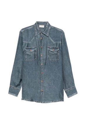 Pierre-Louis Mascia western-yoke button-up shirt - Blue