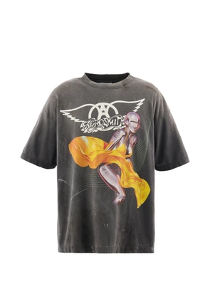 SAINT MXXXXXX Aerosmith-print graphic-print t-shirt - Grey