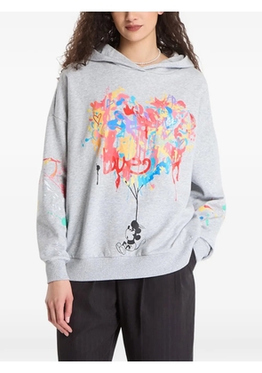 Desigual x Disney Mickey Mouse graphic-print hoodie - Grey