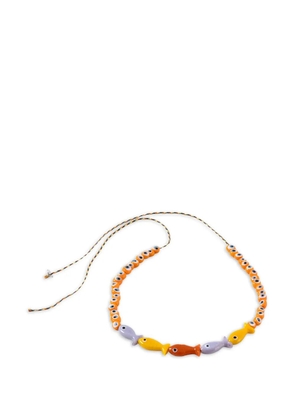 Sorbet Island beaded necklace - Orange