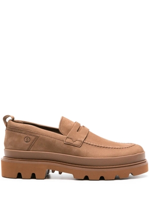 Clarks Badell Step leather loafers - Brown
