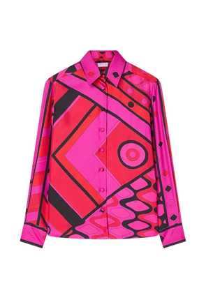 PUCCI Vivara-print silk shirt - Pink