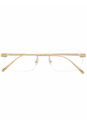 OMEGA EYEWEAR square rimless glasses - Neutrals