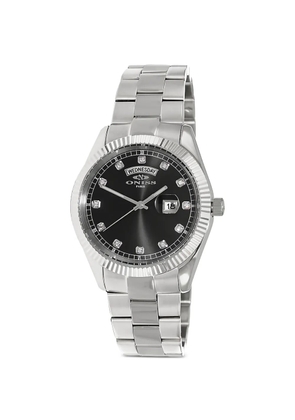 ONISS Admiral 42mm fluted-bezel watch - Black