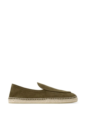 Jimmy Choo Vine velvet-effect espadrilles - Green