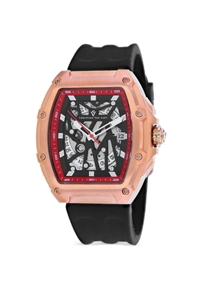 CHRISTIAN VAN SANT Odyssey skeleton 50mm watch - Black