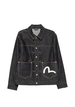 EVISU Seagull-motif denim jacket - Blue
