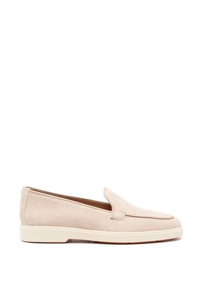 Santoni Debora suede-finish loafers - Pink