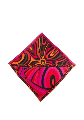 PUCCI Iride and Marmo-print silk carrè - Pink