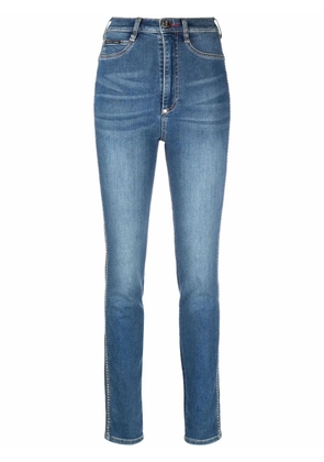 Philipp Plein super-high waisted skinny jeans - Blue