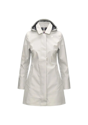 K-Way Mathy Bonded hooded coat - Neutrals